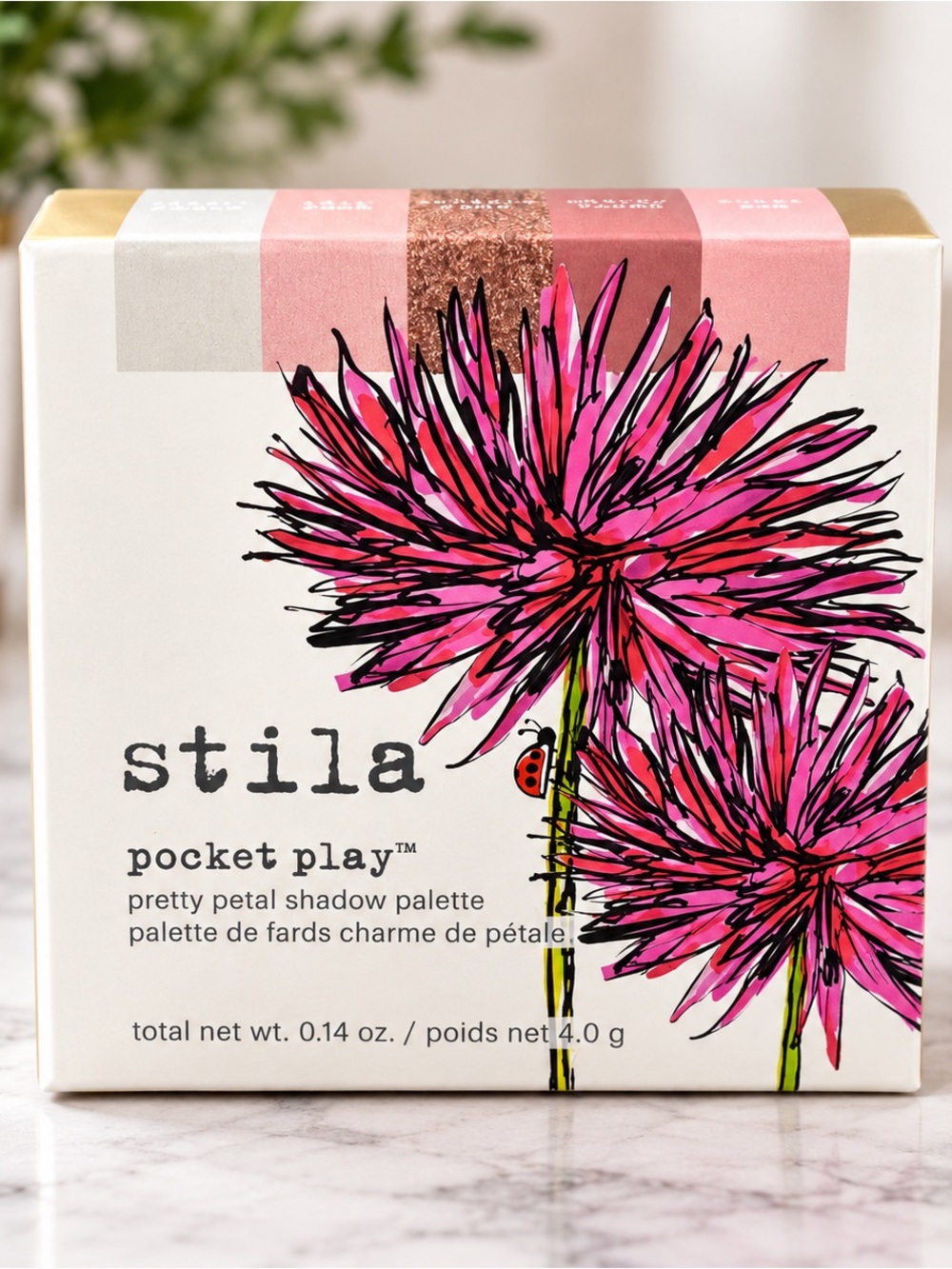 Stila Pocket Play Pretty Petal Eyeshadow Palette: NIB
